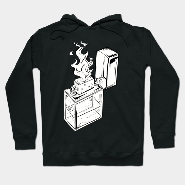 Lighter Design Hoodie by MelonGummie